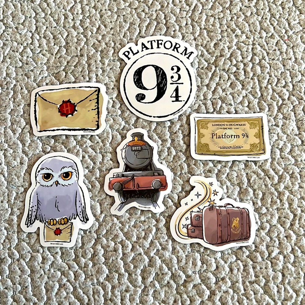 🚂 PLATFORM 9 & 3/4 Harry Potter Stickers
